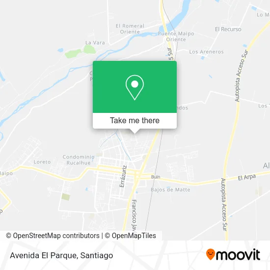 Avenida El Parque map