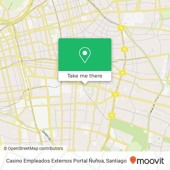 Mapa de Casino Empleados Externos Portal Ñuñoa