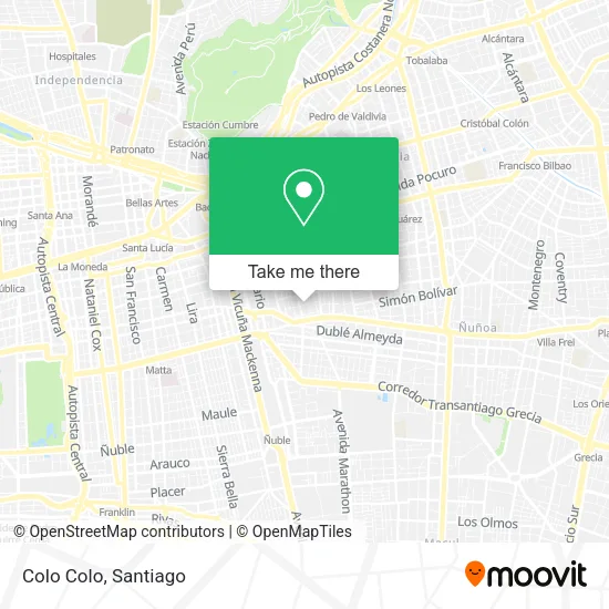 Colo Colo map