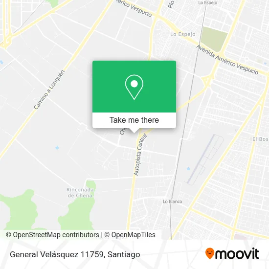 General Velásquez 11759 map