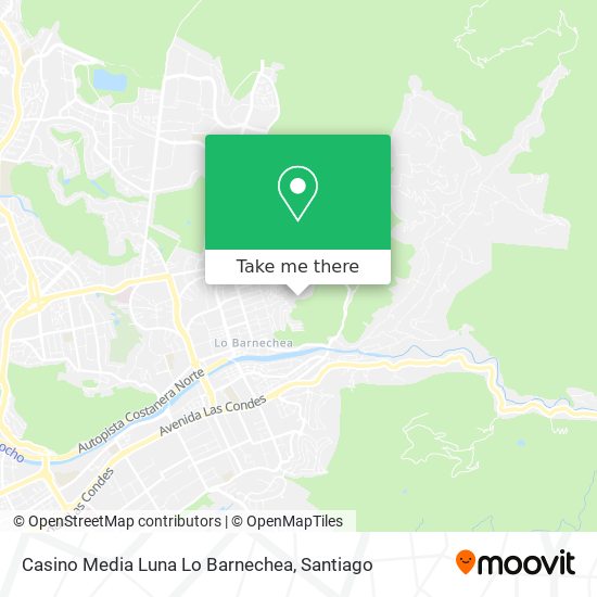Casino Media Luna Lo Barnechea map