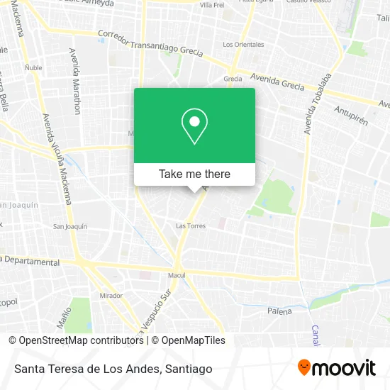 Santa Teresa de Los Andes map