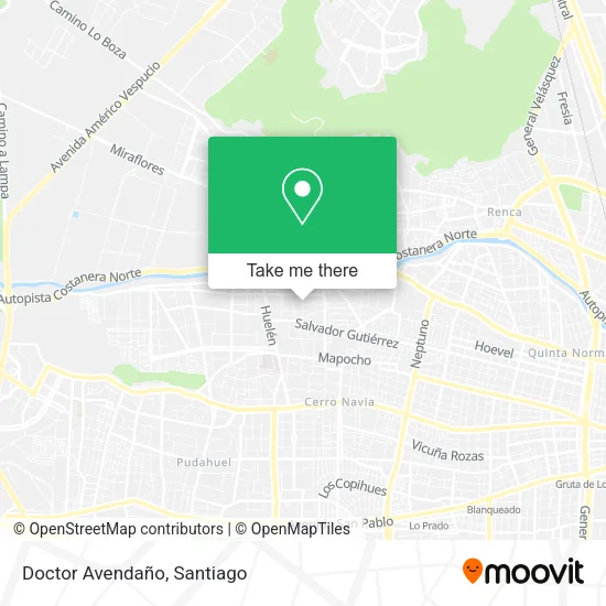 Doctor Avendaño map