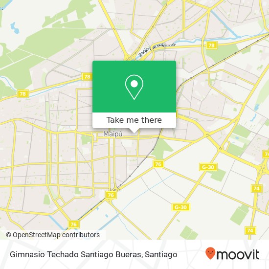 Gimnasio Techado Santiago Bueras map