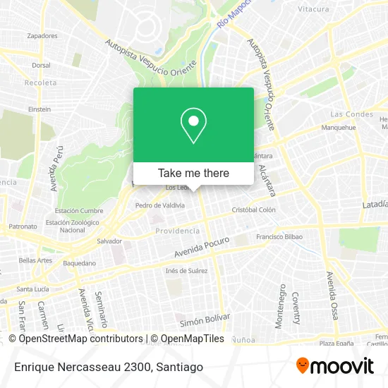 Enrique Nercasseau 2300 map