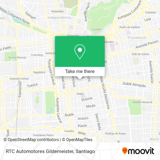 RTC Automotores Gildemeister map