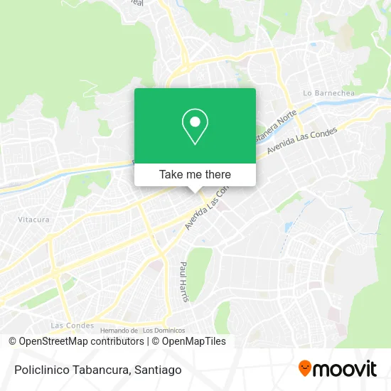 Policlinico Tabancura map