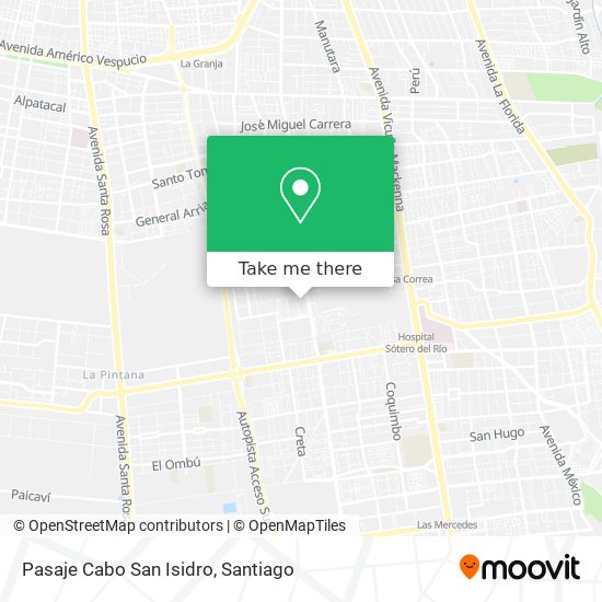 Pasaje Cabo San Isidro map