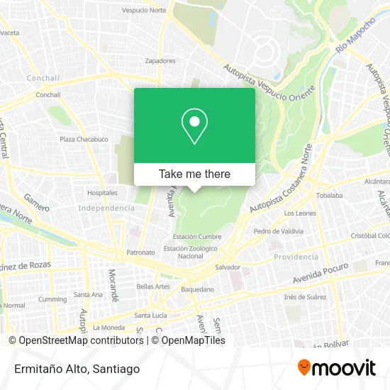 Ermitaño Alto map