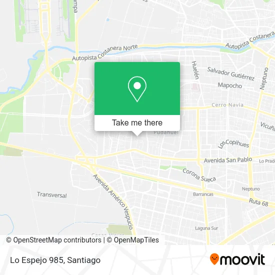 Lo Espejo 985 map