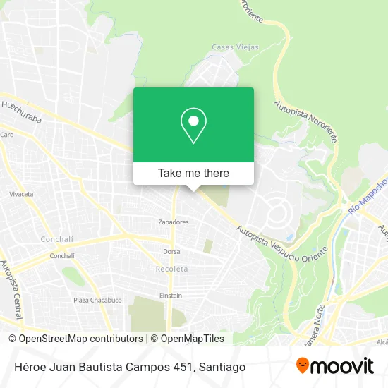 Héroe Juan Bautista Campos 451 map