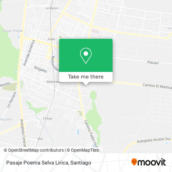 Pasaje Poema Selva Lirica map