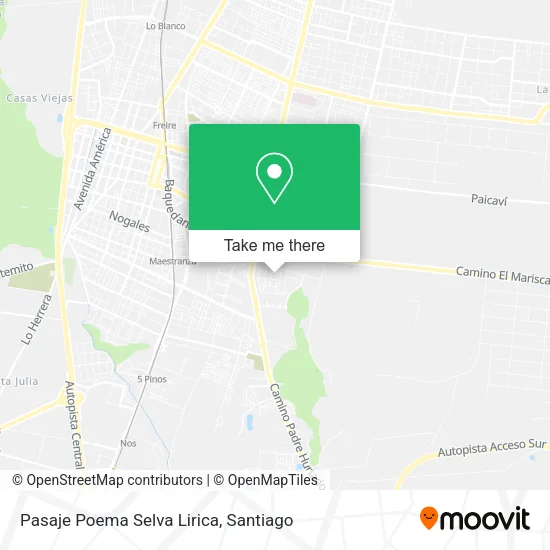 Mapa de Pasaje Poema Selva Lirica