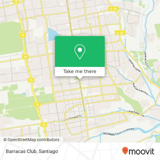 Barracas Club map