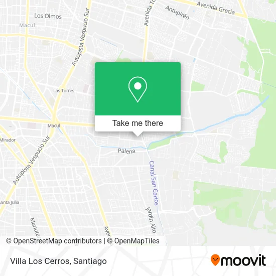 Villa Los Cerros map