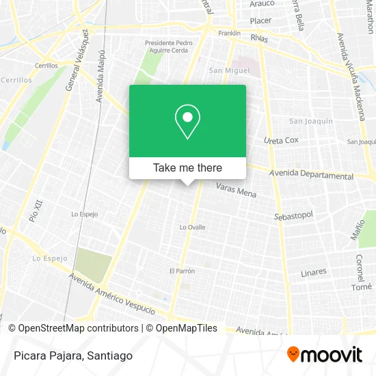 Picara Pajara map