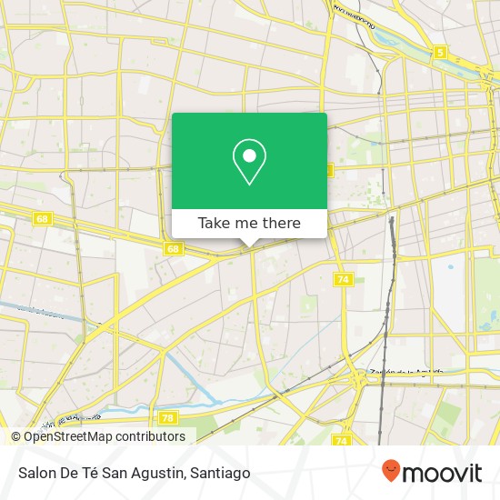 Mapa de Salon De Té San Agustin