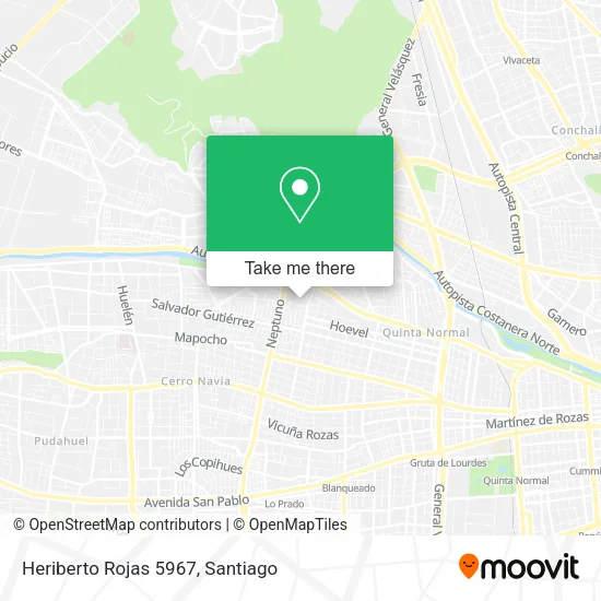 Heriberto Rojas 5967 map