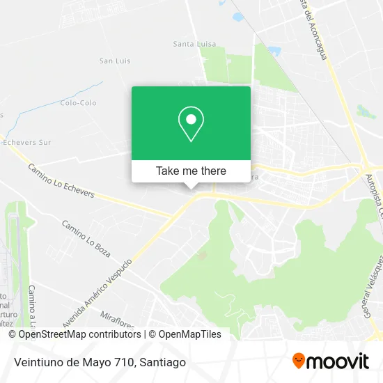 Mapa de Veintiuno de Mayo 710