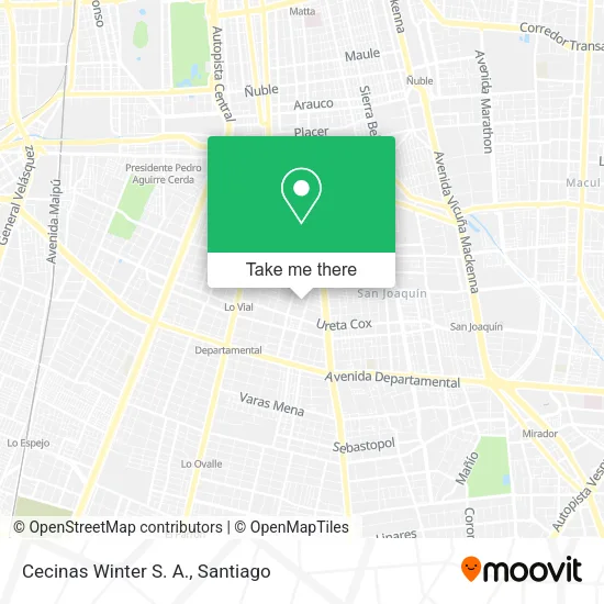 Cecinas Winter S. A. map