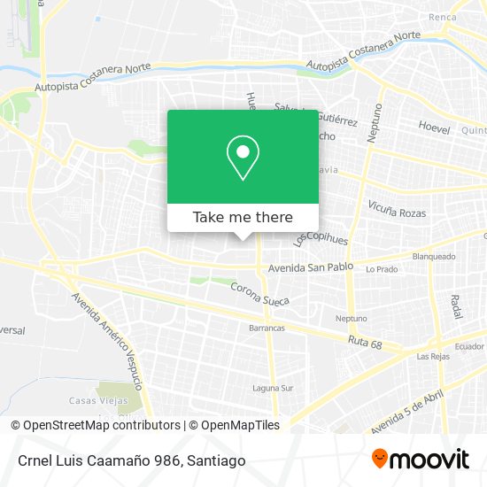 Crnel Luis Caamaño 986 map