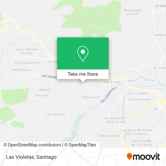 Las Violetas map
