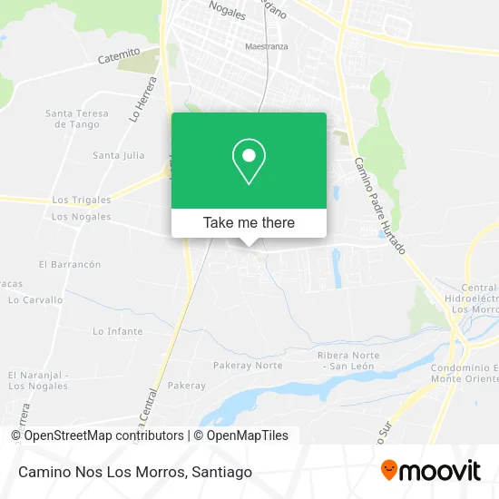 Mapa de Camino Nos Los Morros