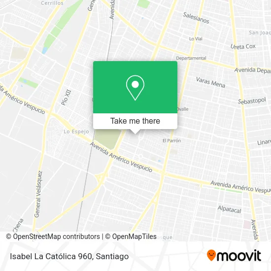 Isabel La Católica 960 map