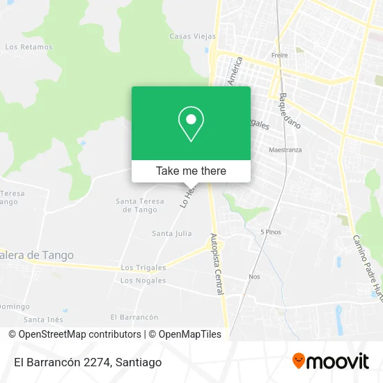 El Barrancón 2274 map