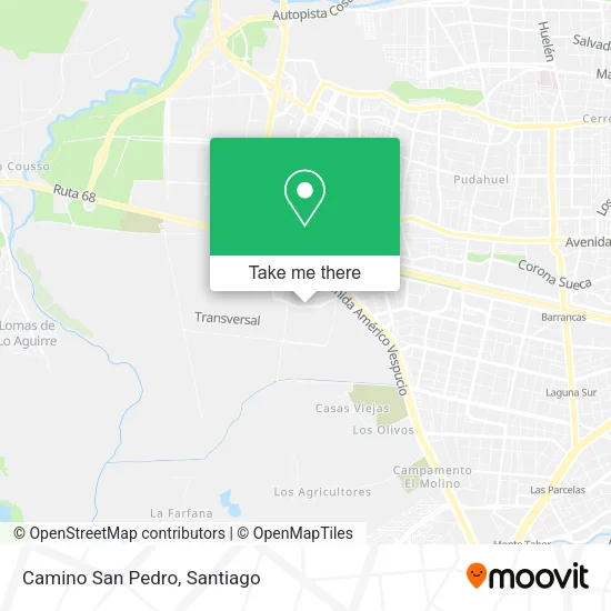 Camino San Pedro map