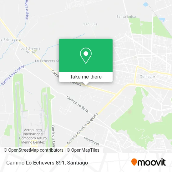 Camino Lo Echevers 891 map