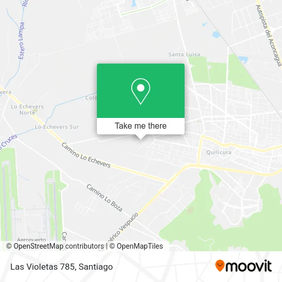 Las Violetas 785 map