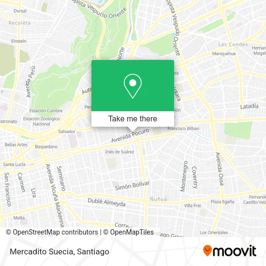 Mercadito Suecia map