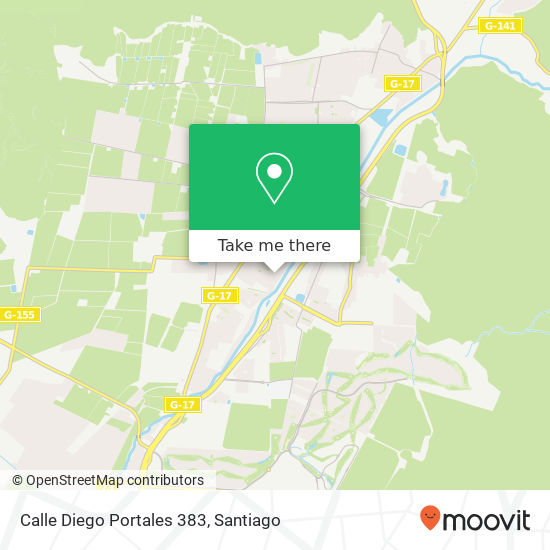 Calle Diego Portales 383 map