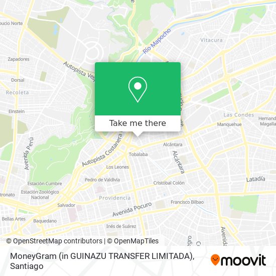 Mapa de MoneyGram (in GUINAZU TRANSFER LIMITADA)