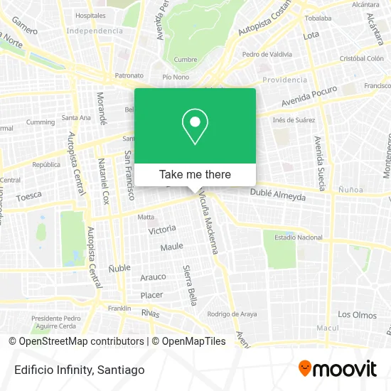 Edificio Infinity map