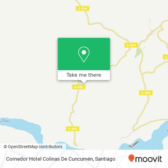 Comedor Hotel Colinas De Cuncumén map