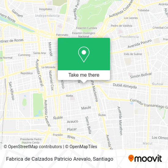 Fabrica de Calzados Patricio Arevalo map