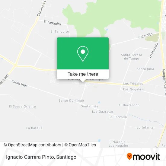 Ignacio Carrera Pinto map