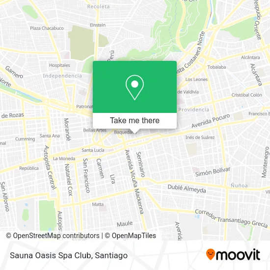 Sauna Oasis Spa Club map