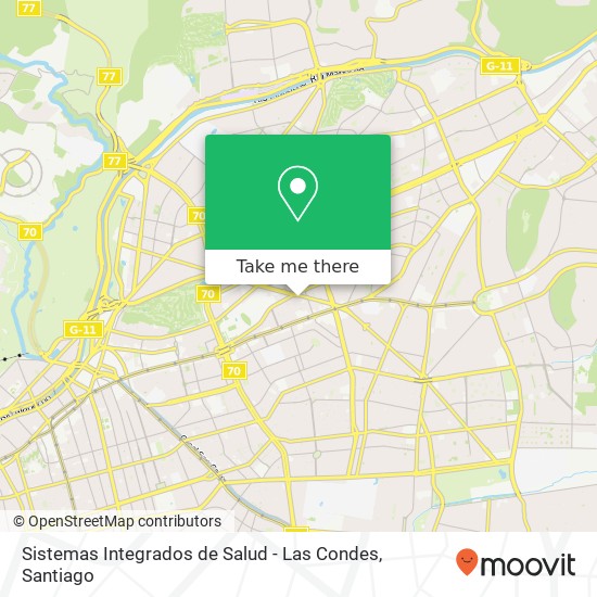 Sistemas Integrados de Salud - Las Condes map