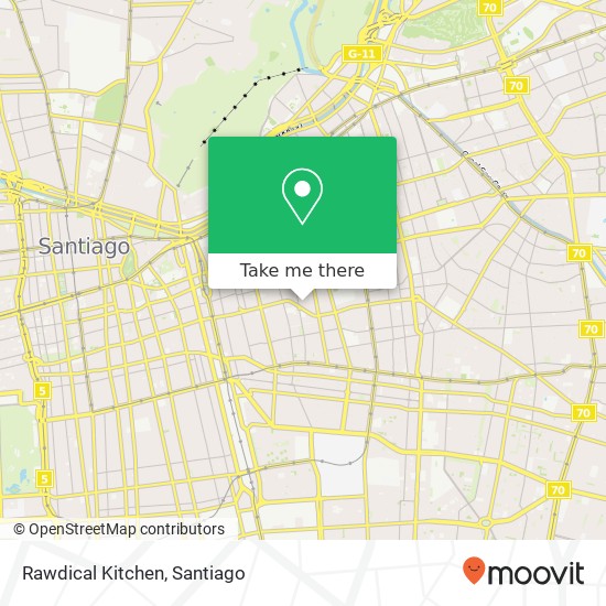 Mapa de Rawdical Kitchen