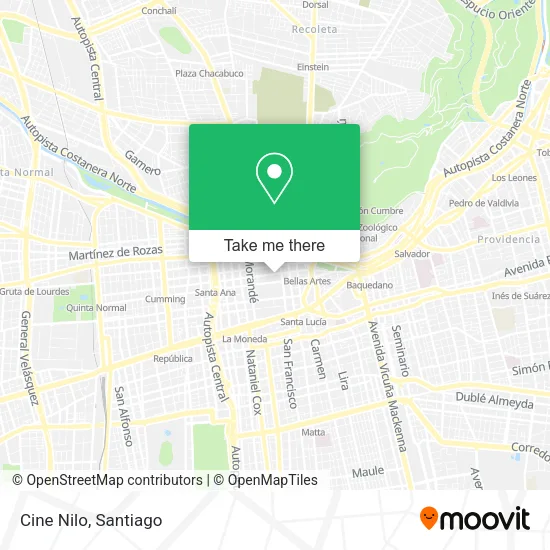 Cine Nilo map
