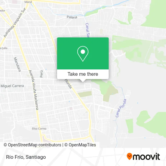 Río Frío map