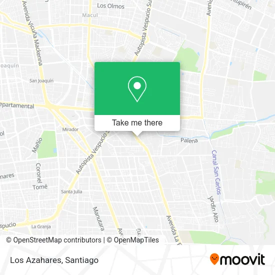 Los Azahares map