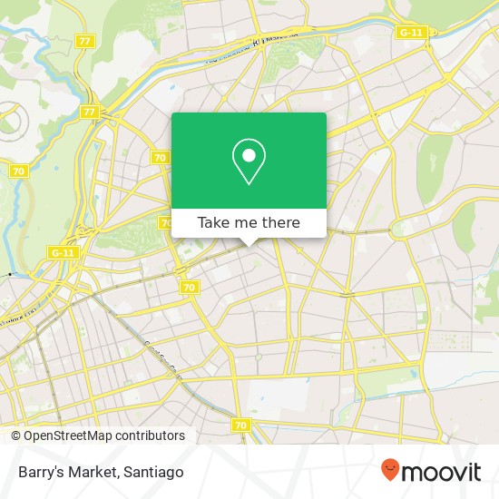 Mapa de Barry's Market