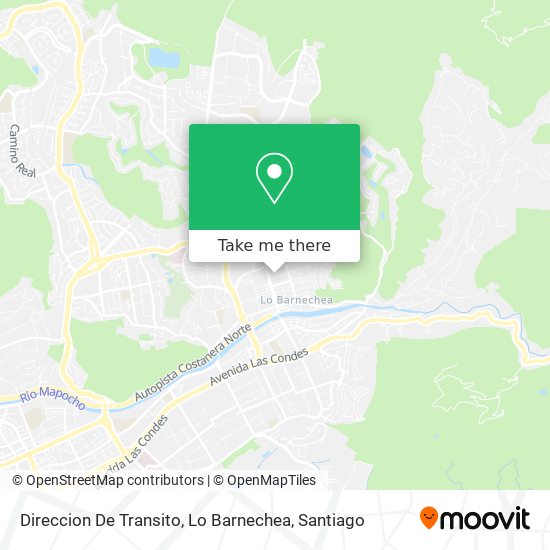 Direccion De Transito, Lo Barnechea map