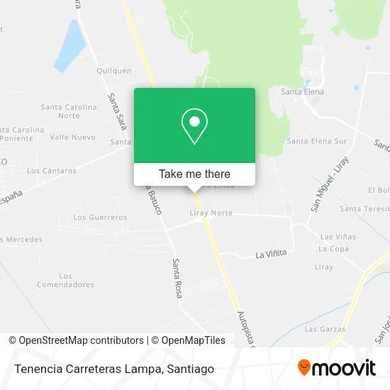 Tenencia Carreteras Lampa map