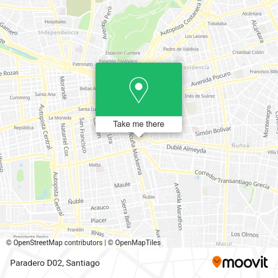 Paradero D02 map