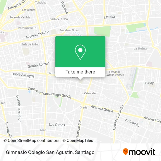 Gimnasio Colegio San Agustin map